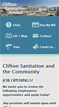 Mobile Screenshot of cliftonsanitation.com